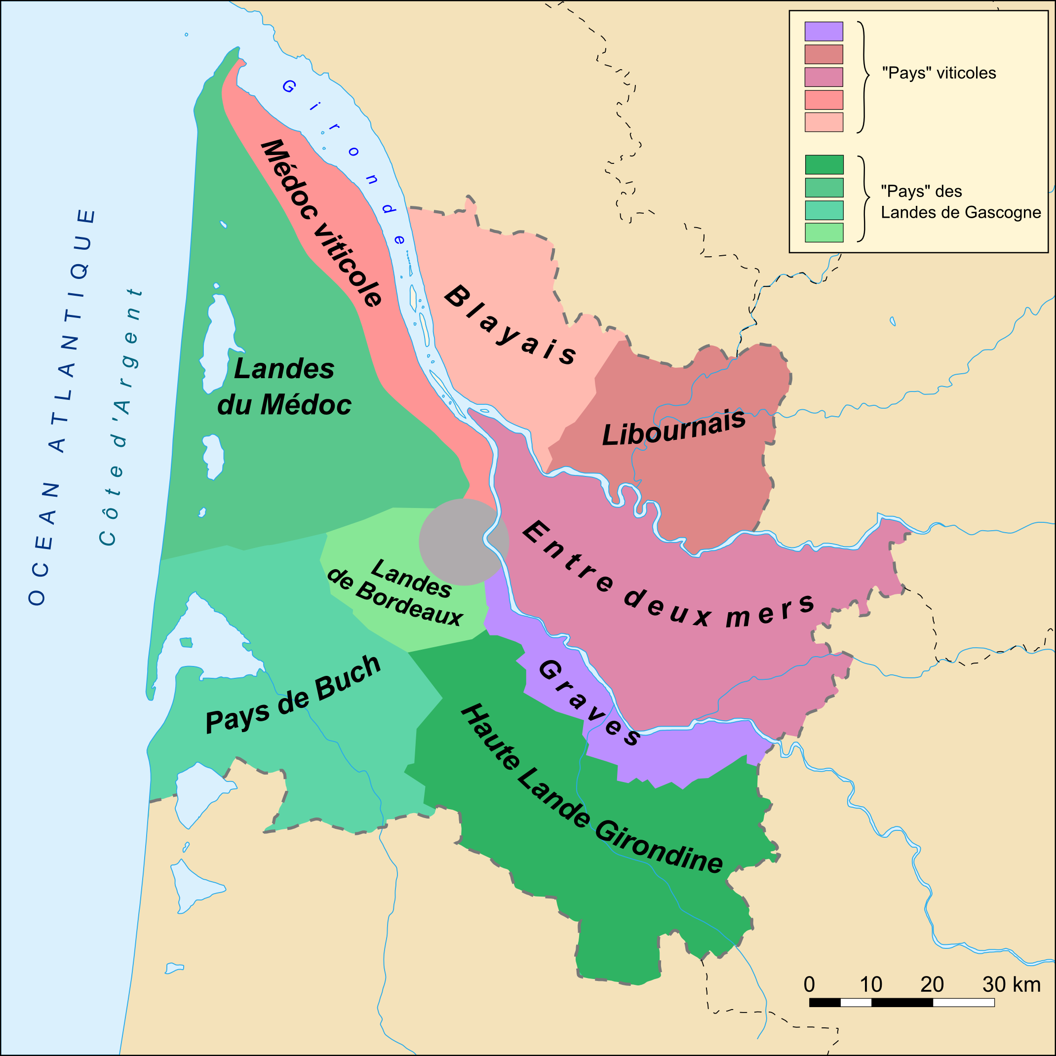 Medoc Bordeaux Map